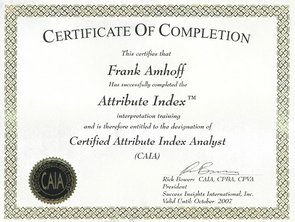 Certified Attribute Index Analyst 