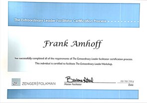 Zertifikat Herausragende Leader 2014