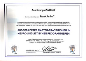 Zweite NLP Master Ausbildung 2013
